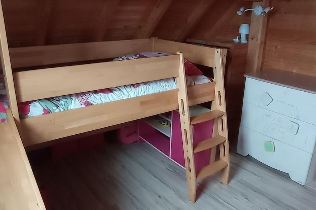 Chalet Familial En Bois A 150 M De La Mer Santec Bagian luar foto